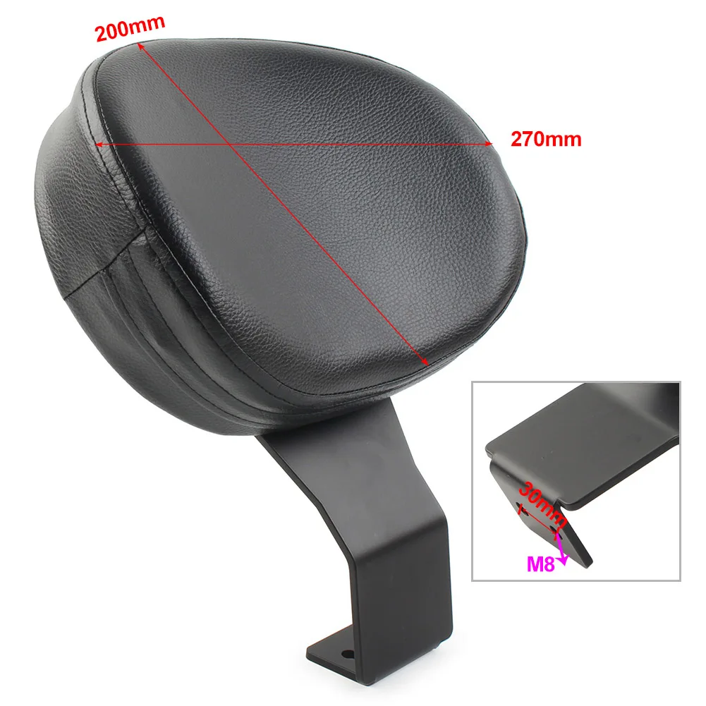 Motorcycle Driver Backrest Cushion Pad For Suzuki Boulevard C50 Volusia VL400 VL800