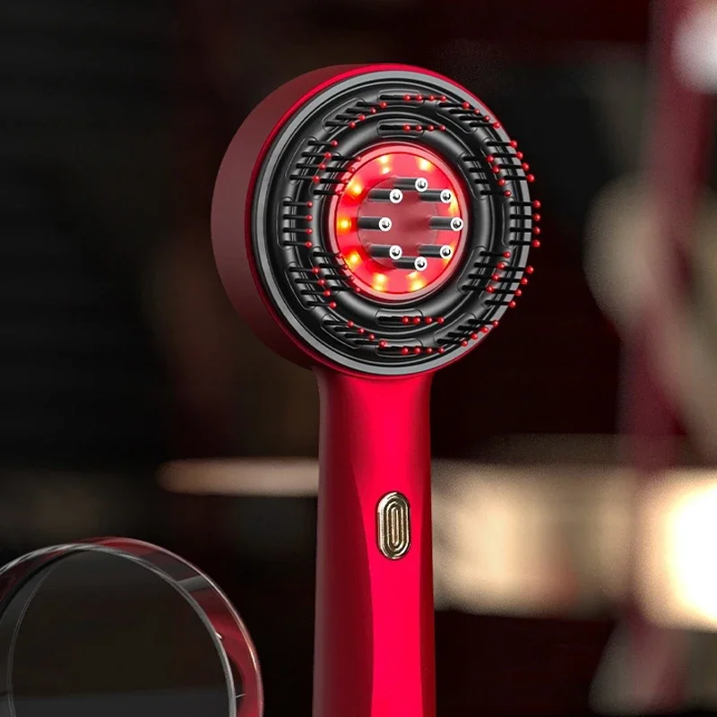 مشط تدليك فروة الرأس أداة نمو الشعر الأحمر أداة أدوية الرأس