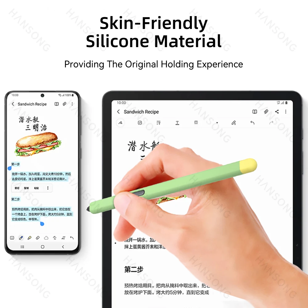 Силиконовый чехол для Samsung Galaxy Tab S Pen, чехол для Samsung Tab S7/S7 Plus S8/S8 Plus S6 Lite, нескользящий защитный чехол