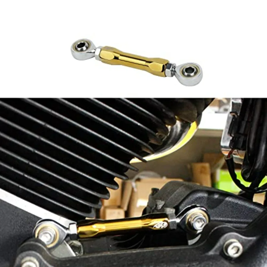

Titanium Gold Plated Shifter Mid-Control Shift Linkage Rod for Harley Davidson 1984-2017 Dyna, 2018-Later Street Bob, Low Rider,