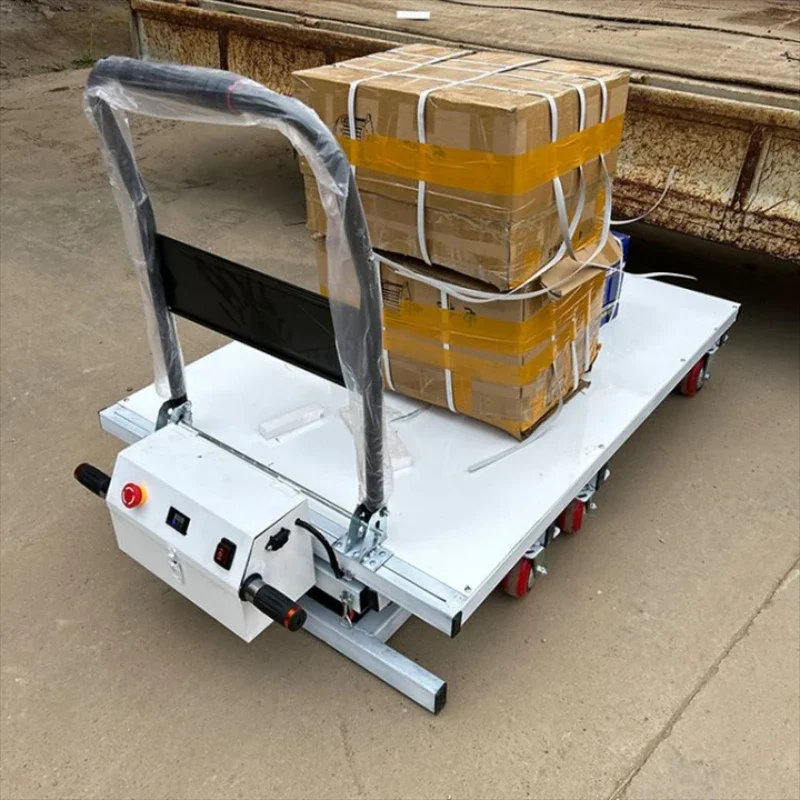 

High Quality Ximuleke Hydraulic Lift Trolley following the convenient flatbed handling scissor fork loading and unloading truck