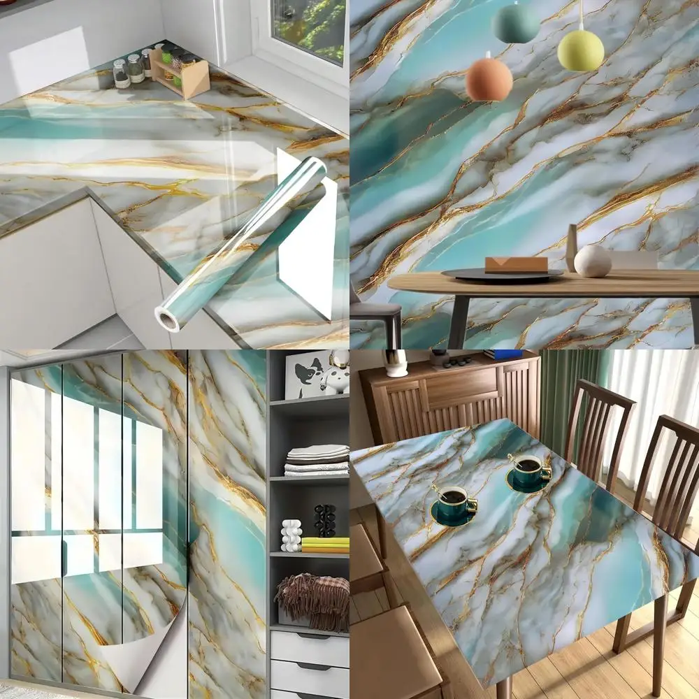 ورق جدران للمطبخ، ملصق مقاوم للزيت، ملصق تجديد الأثاث، خلفية تلفزيون لغرفة المعيشة، نسيج رخامي، ضوء Luxu