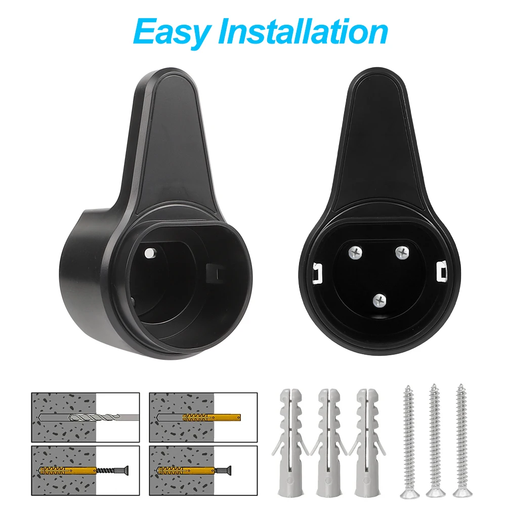 EV Charger Holder Holster Electric Car Type 2/1 J1772 Cable Organizer EVSE Charging Nozzle Dock Extra Protection Leading Wallbox