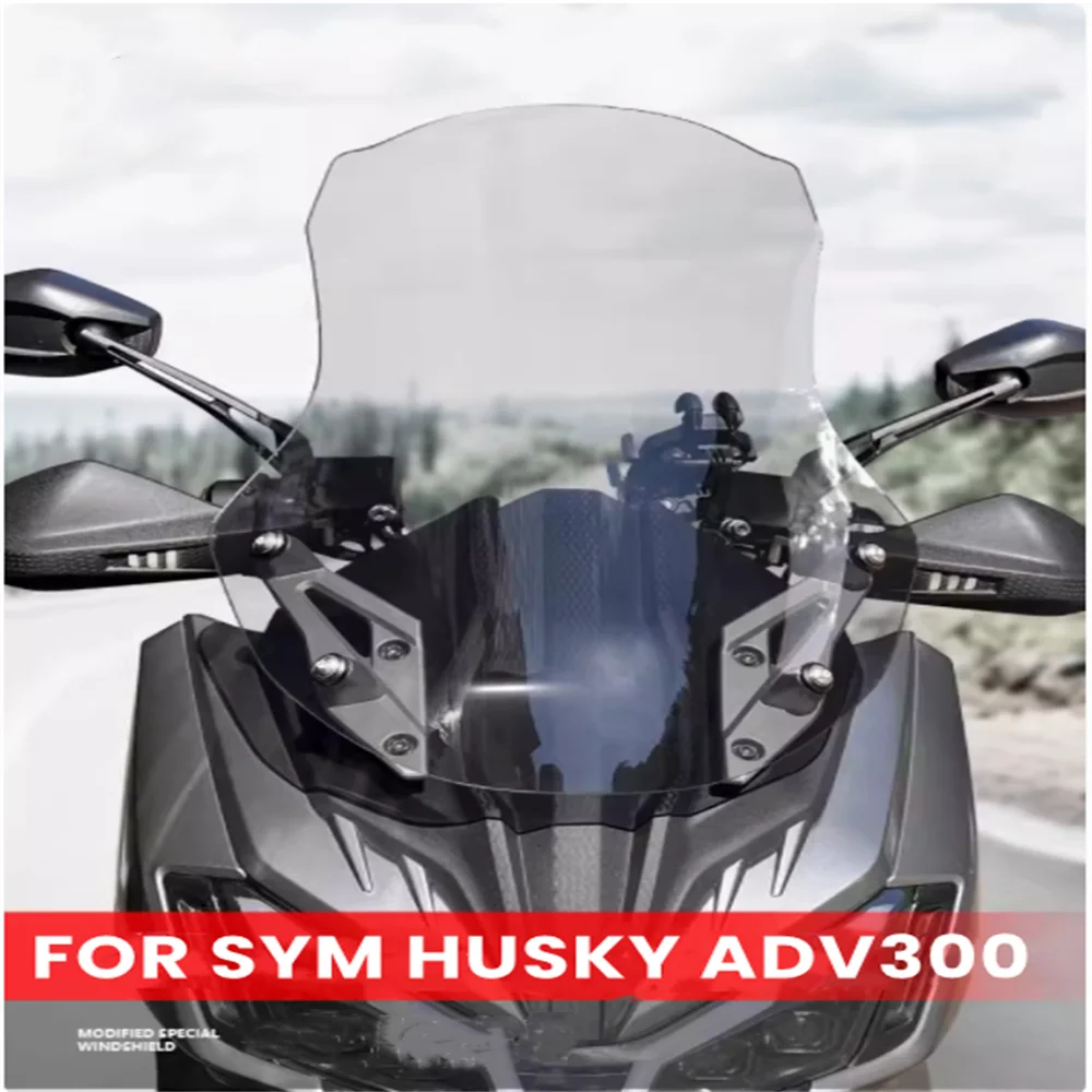 

Windshield For SMY Husky ADV 300 ADV300 300ADV 300-ADV ADV-300 modified with raised front windshield accessories