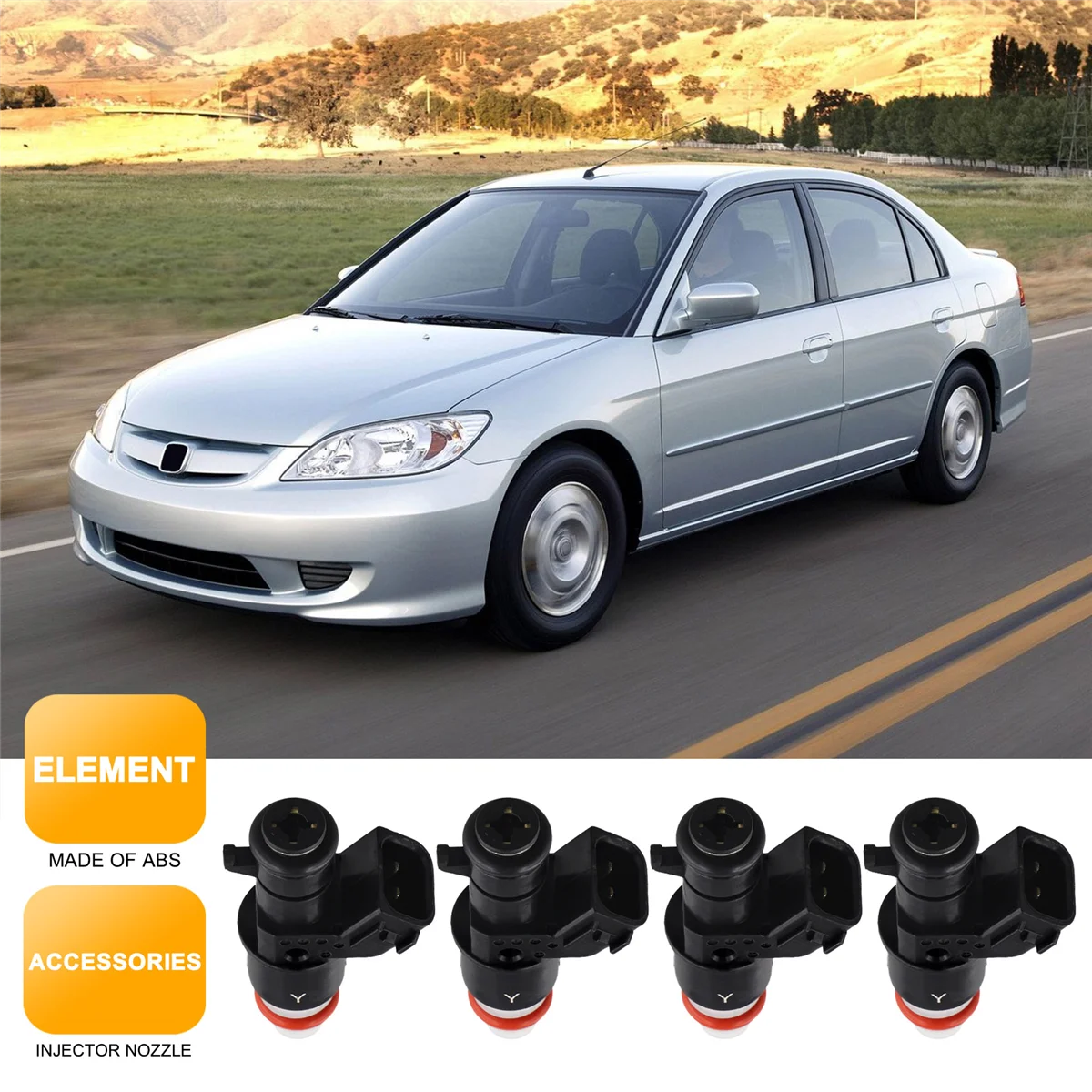 

Durable 4PCS 16450-RGA-003 New Fuel Injector Nozzle For HONDA