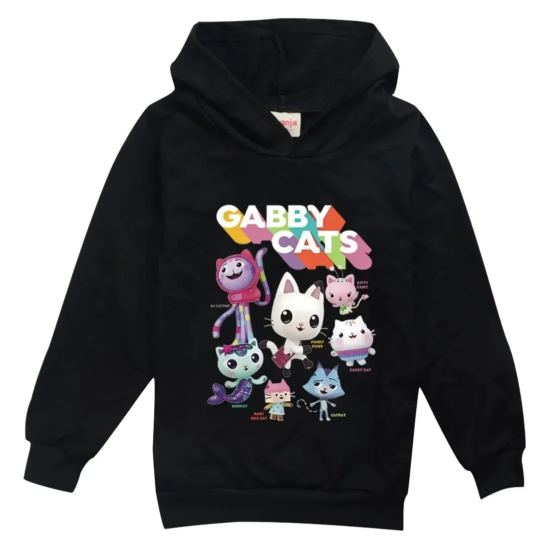 Gabbys Doll House Hoodie Children Spring Autumn New Kids Long Sleeve Coats Boys  Gabbys Cats Sweatshirt Girls Casual Clothes image 3