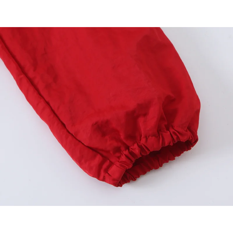 Street-Chic Rote Rollkragen-Reißverschlussjacken Herbst Lässige Langarm-Marken-Oberbekleidung Modische Mäntel für Damen Oberteile 2026 – Detail 6