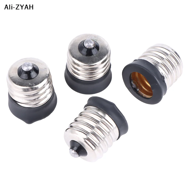

(YY)2Pcs 2025 E17 To E12/ E14 Lamp Holder Led Light Base Converter Screw Bulb Socket Adapter LED Saving Light Halogen Lamp Head