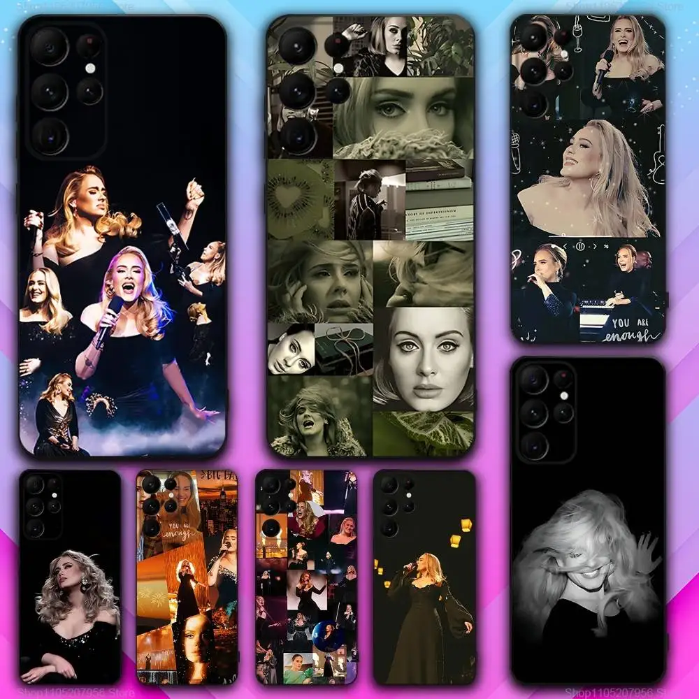 

Singer A-Adeles For Samsung S30,S25,S24,S23,S22,S21,S20,Fe,Lite,5G,Ultra,Plus,Black Phone Case Ultra-Thin