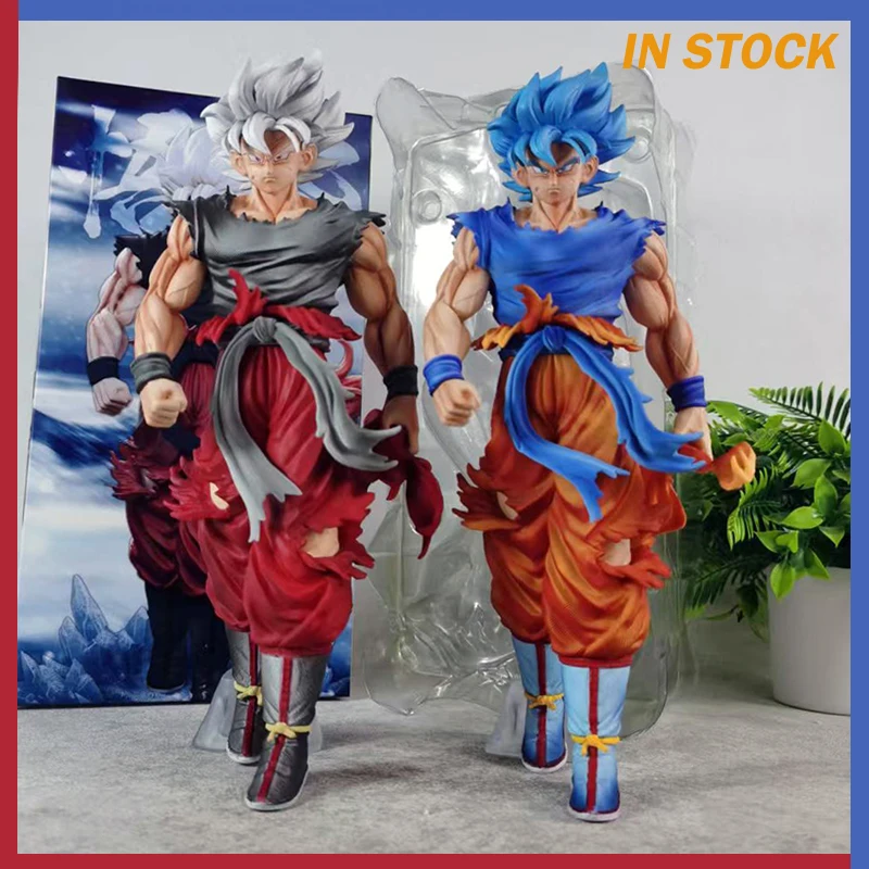 

In Stock Dragon Ball Z Son Goku Anime Figure 30cm Gk God Super Saiyan Goku Pvc Action Figures Collection Ornaments Model Gifts