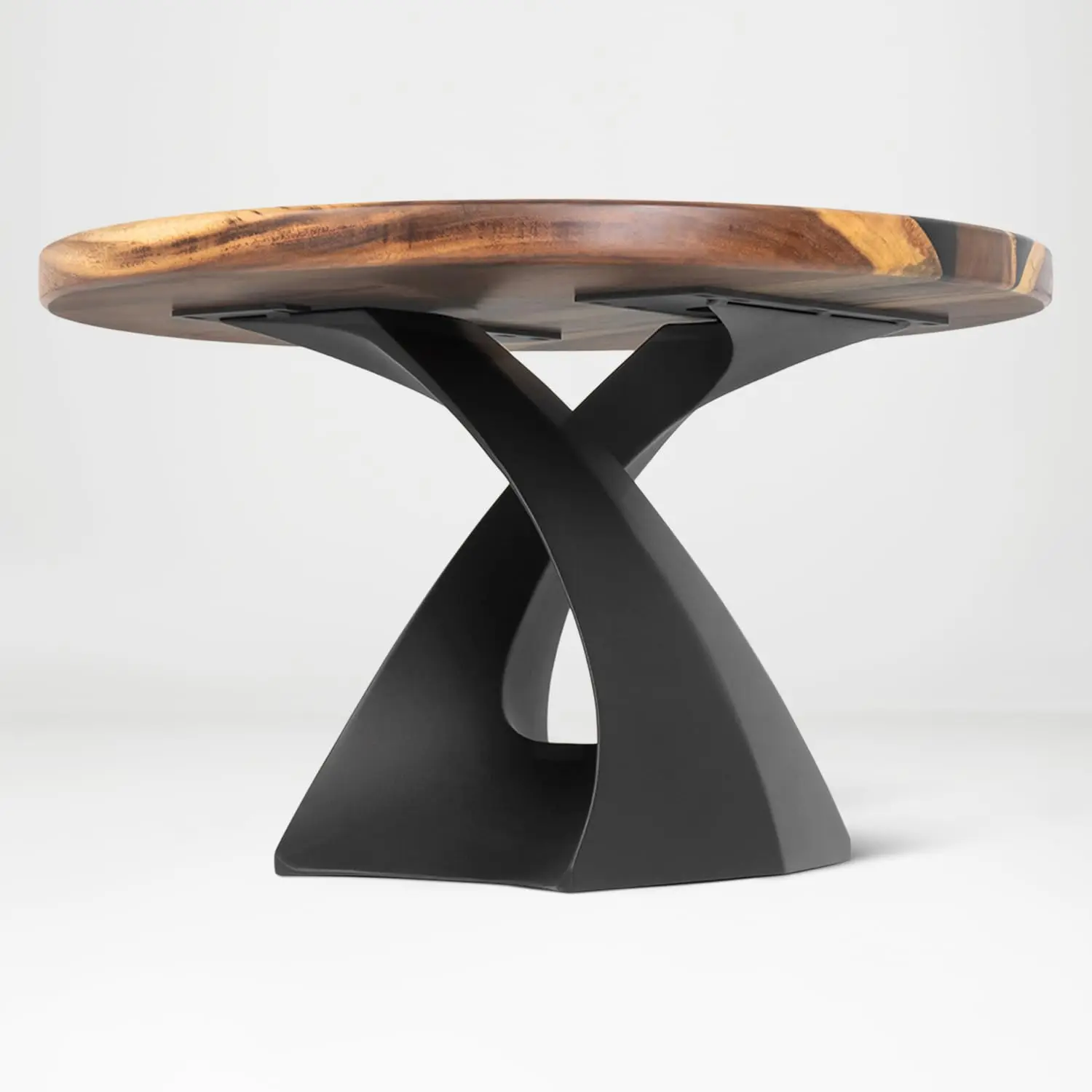 

16" H Tulipe Handcrafted Black Metal Table Legs and Bases for Coffee Tables | Steel Table Base, Customized