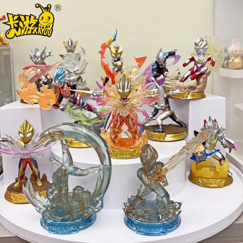 

KAYOU Ultraman Seal Doll Hero Emblem GMR Card Genuine Children's Handmade Toy Card Collection Card
