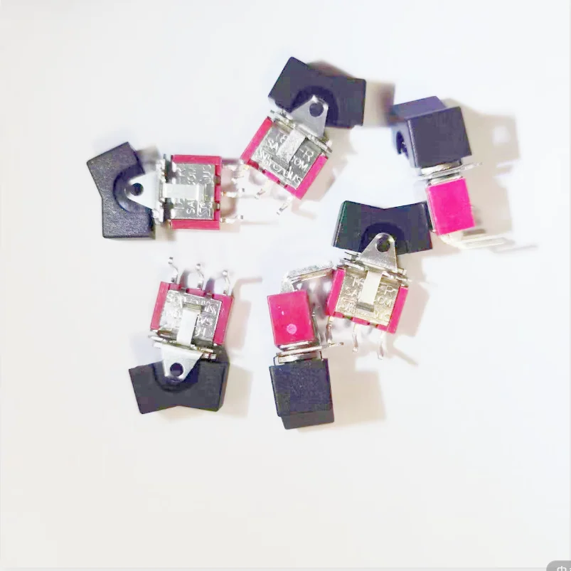 2pcs/LOT Taiwan T80-R R8017-R11 horizontal DIP-3 or DIP-6 2 block ship type rocker toggle switch