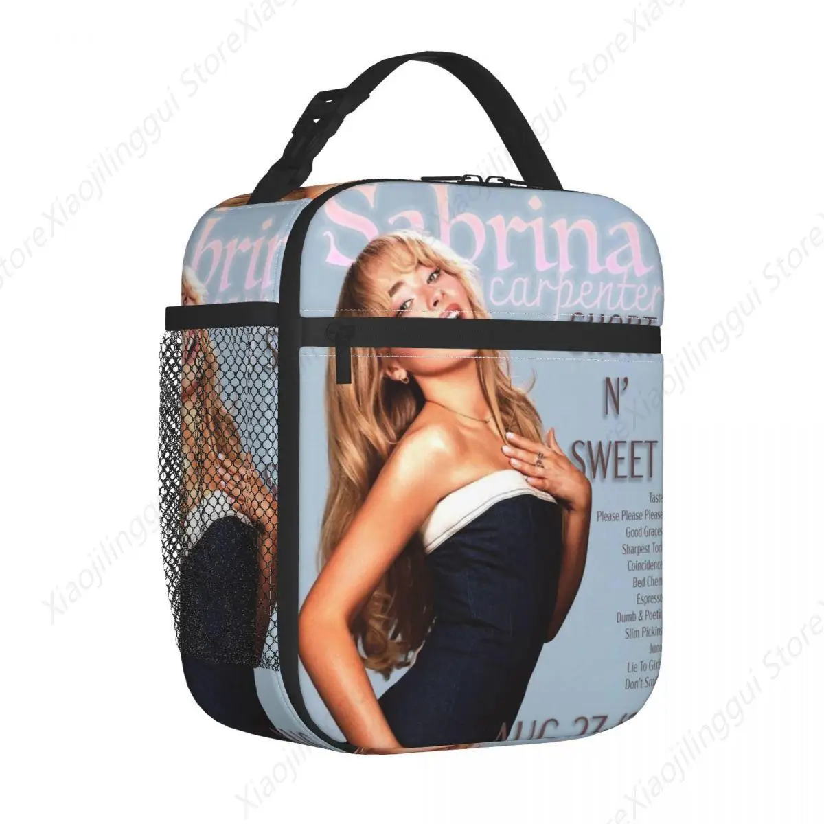 

Ланч-боксы Sabrina Carpenter Short N' Sweet Tour Merch Ланч-бокс для еды Harajuku Cooler Термальный ланч-бокс для школы