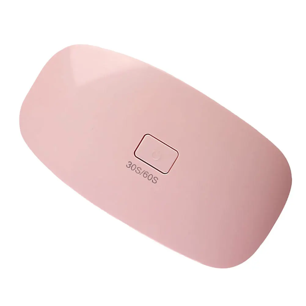 6W 젤 네일 램프 접이식 마우스 모양 6 LED 비즈 USB 네일 드라이어 가벼운 휴대용 가정용 살롱용 UV 램프 젤 폴리쉬용