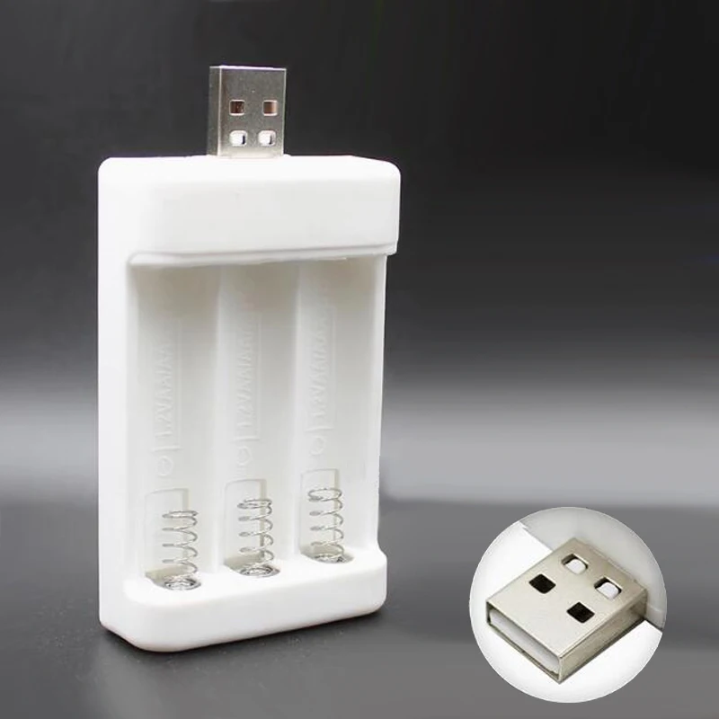 Caricabatterie ricaricabile AAA/7 Scatola di ricarica USB universale da 1,2 V Batteria AA/5 Caricabatterie al litio 14500