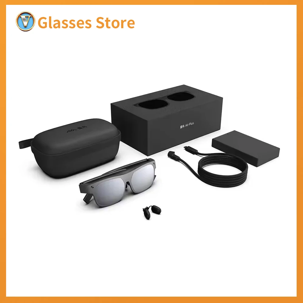 Gafas RayNeo Air Plus XR TCL NXTWEAR S+ con Pantalla de Video Micro OLED 1080P, Sonido Estéreo Dinámico, Reproducción de Películas 3D y Juegos