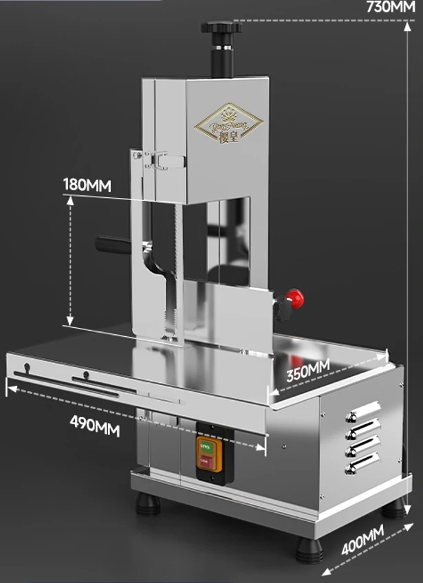 -For Automatic Electric Bone Saw Machine Bearing Stainless Steel Frozen Meat Cutter Large Desktop Meat Processing Sawing*