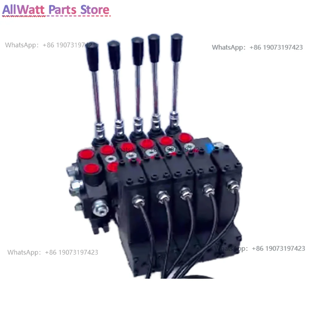12V/24V proportional hydraulic valve with 5 lever remote control