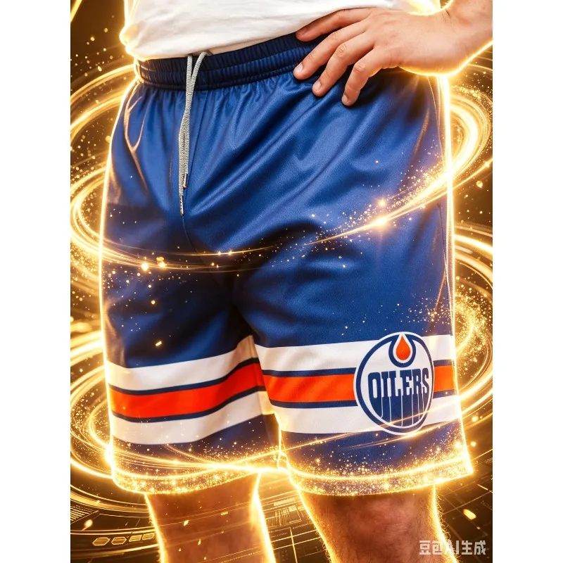 Men Buffalo Sabres Sports Shorts Ice Hockey Fan Quick Dry Short Pants Blue Yellow White Running Training Casual Beach Shorts