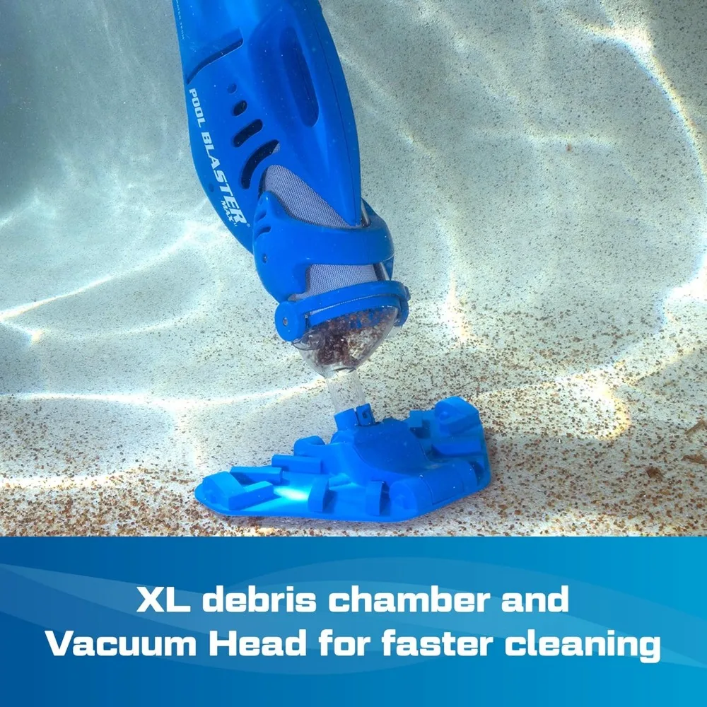 Cordless handheld pool vacuum cleaner, capable of deep cleaning of swimming pools within minutes and running for 1 hour