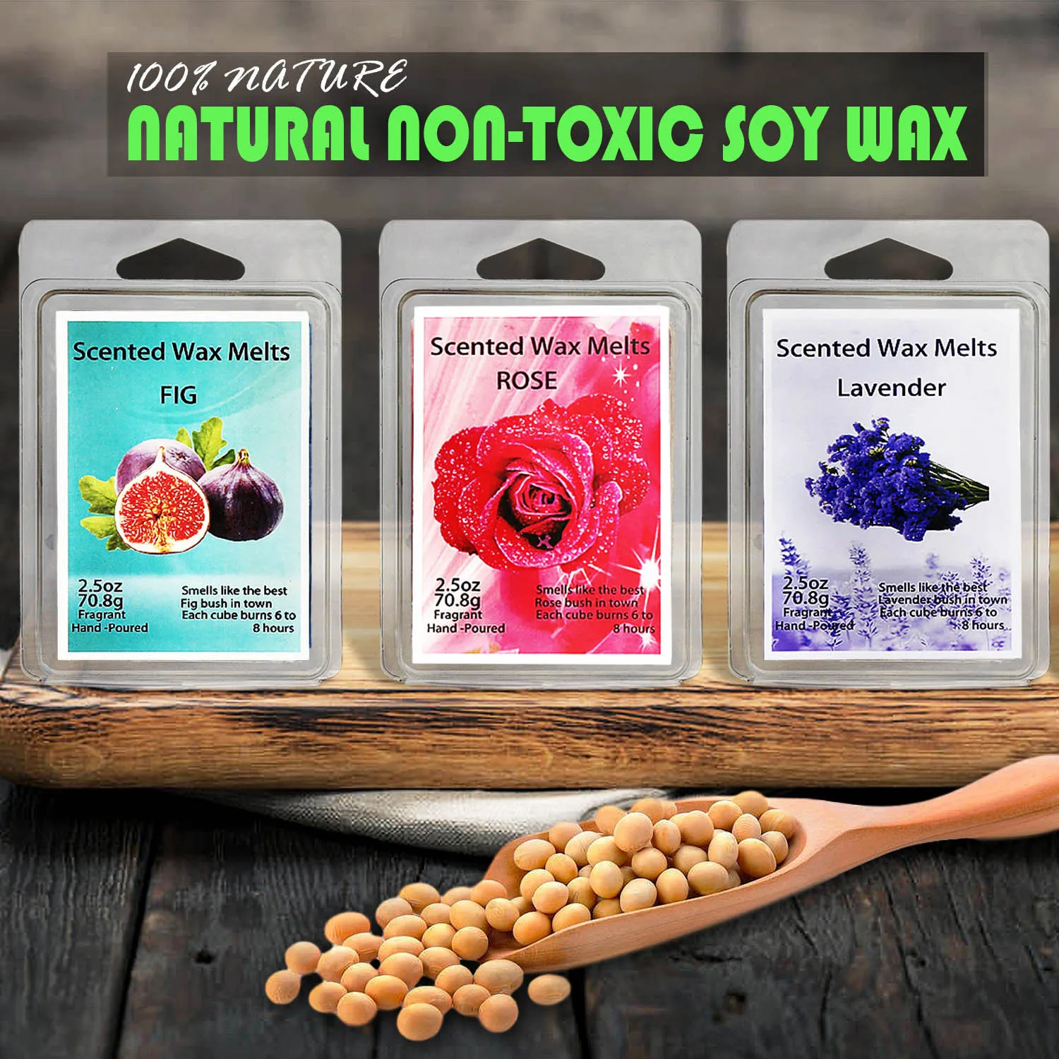 Aromatherapy Candles Box Vacuum Molded Wax Block Soy Wax Holiday And Wedding Gift Box