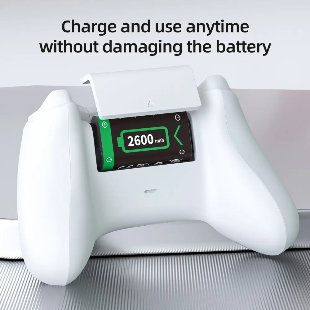 KOSHARE 2600mAh KO-Xbox-2600 Digital Battery + USB Charger for Xbox One/Xbox Series X/Xbox One S/Xbox One X/Xbox One Elite