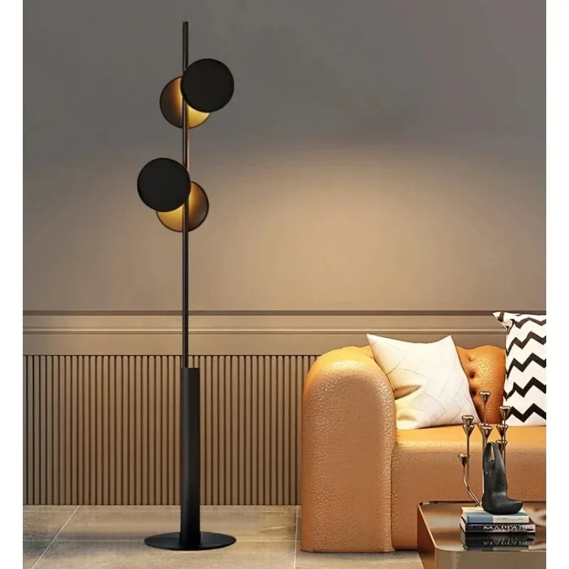 

Modern Premium Black Floor Lamps Living Room Sofa Standing Lamp Bedroom Bedside Lamp Ambient Light Home Decor Atmosphere Lights