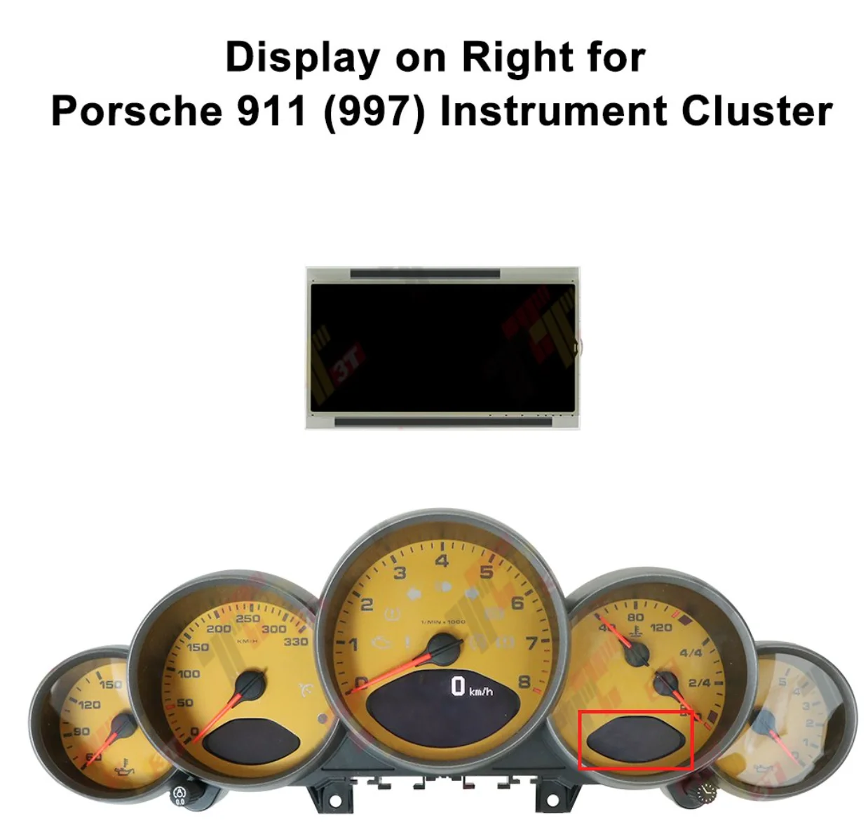 Armaturenbrett-LCD-Display für Porsche 911 997 Carrera/GT2/GT3/Turbo/Targa, 987 Cayman, Boxster Tachometer Instrumentencluster – Detail 9