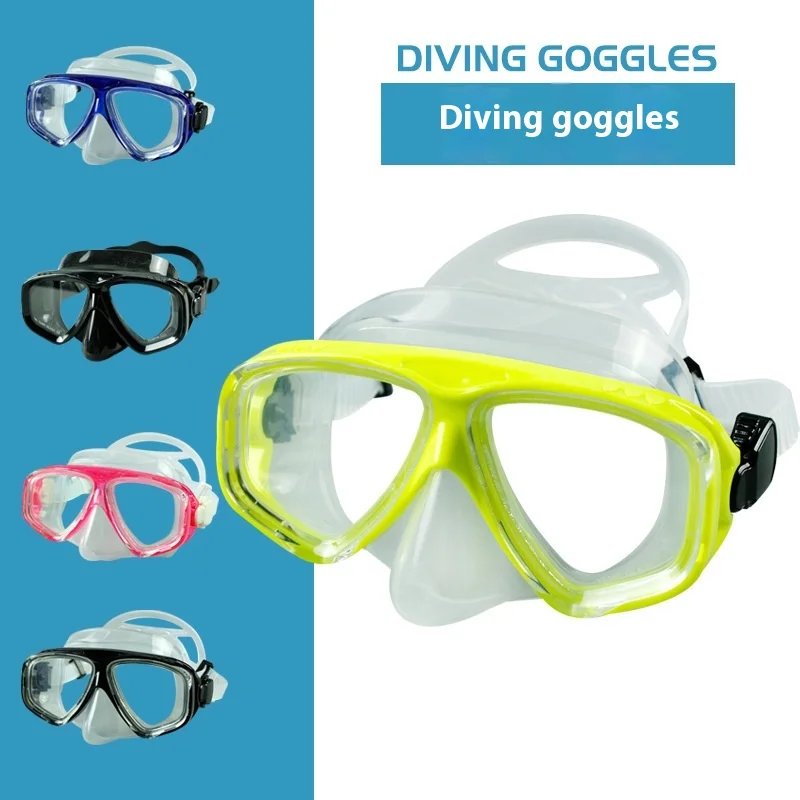 

2024 New Free Diving Goggles Equipment Diving Mask Silicone Diving Glasses Swimming Training Professional Supplies