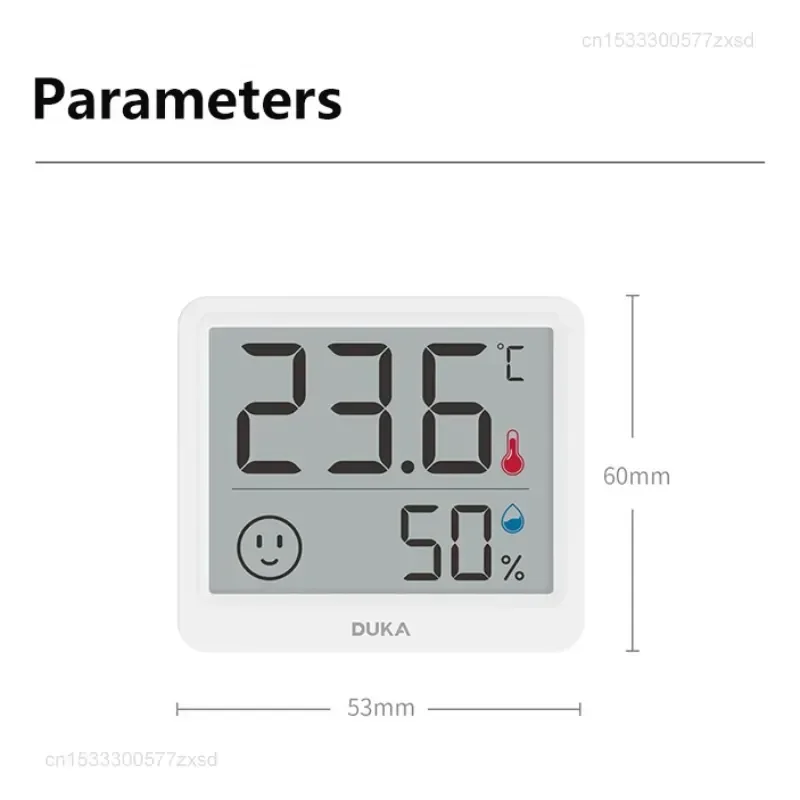 Xiaomi DUKA Atuman 2,5-calowy LCD Elektroniczny cyfrowy miernik temperatury i wilgotności Kryty mini termometr Higrometr Czujnik pogody