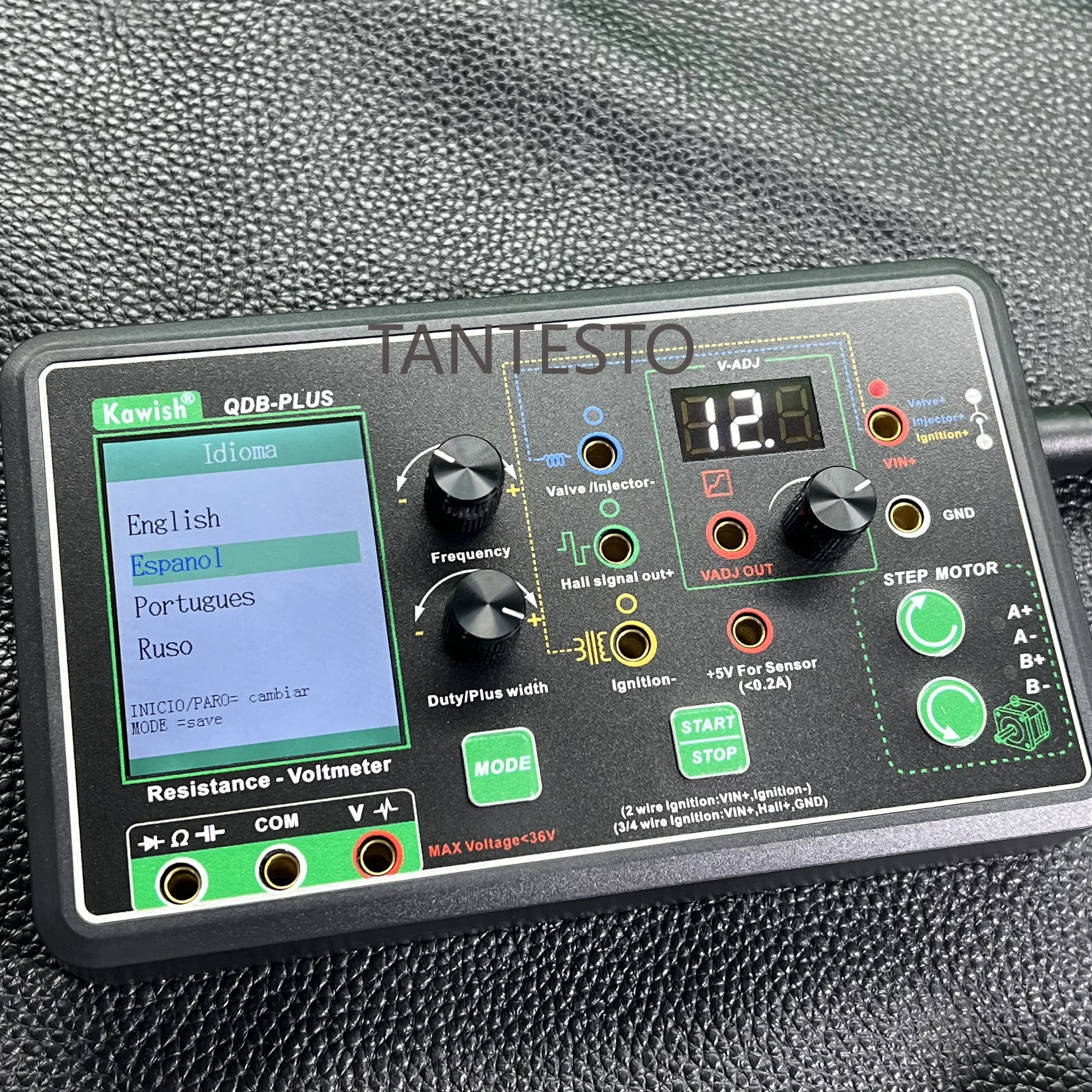 QDB-PLUS Mutilingual Auto Diagnostic Tool with Oscilloscope PWM Generator Multimeter for Stepper Motor Solenoid Valve Tester
