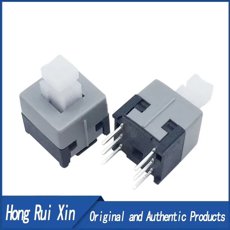 20PCS 8.5 * 8.5MM self-locking switch square head 3.3 X 3.3 double row 6 feet 3 X 3 interlocking control table button switch
