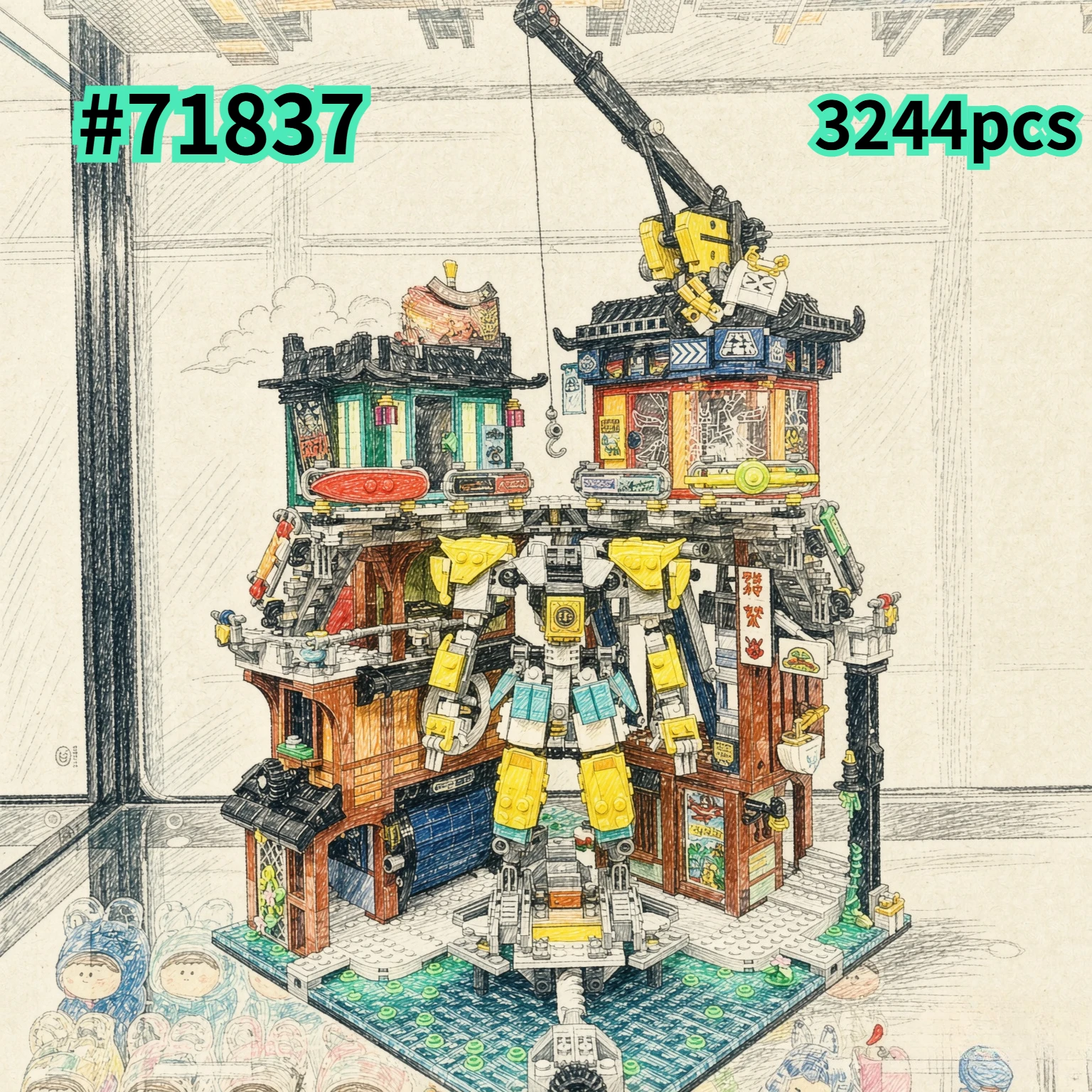 Lego Set Technic - Robot Tamir Fabrikası Yapı Blokları Setleri