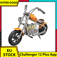 HYPER GOGO Challenger 12 Plus with App Electric Chopper Motorcycle for Kid 21.9V 5.2Ah 160W with 12 inch Tire 16 km/h Max Speed