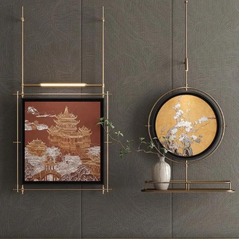 Pendant wall ambient light hanging painting sofa background wall new Chinese hanging painting