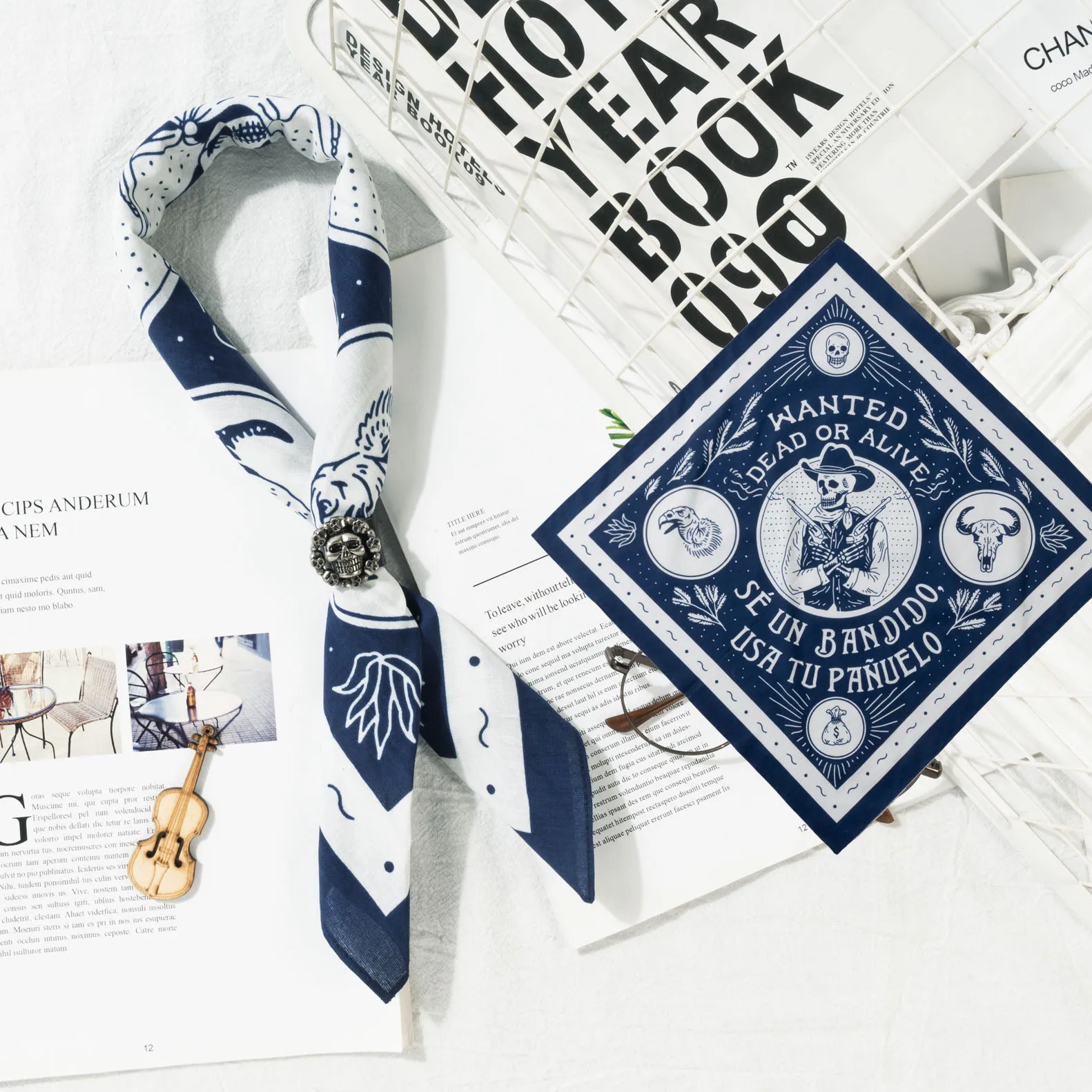 وشاح مربع من القطن الخالص للجنسين، حجاب هيب هوب، رباط شعر للرقص في الشوارع، ربطة عنق لركوب الدراجات النارية، تصميم طباعة عصري