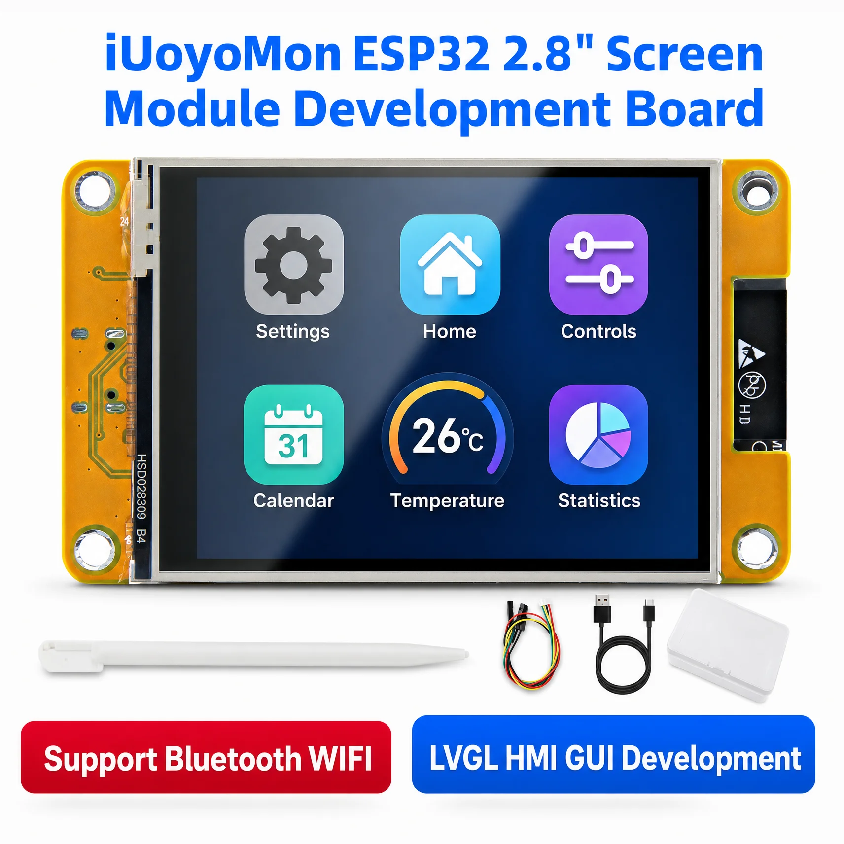 ESP32 Arduino LVGL WIFI&Bluetooth Development Board 2.8