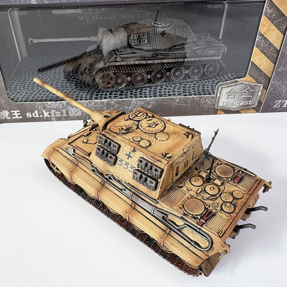 

Масштабная модель немецкого тяжелого танка Tiger Hunter 1/72, готовая коллекционная статическая модель из сплава, без клеевых соединений, для подарка