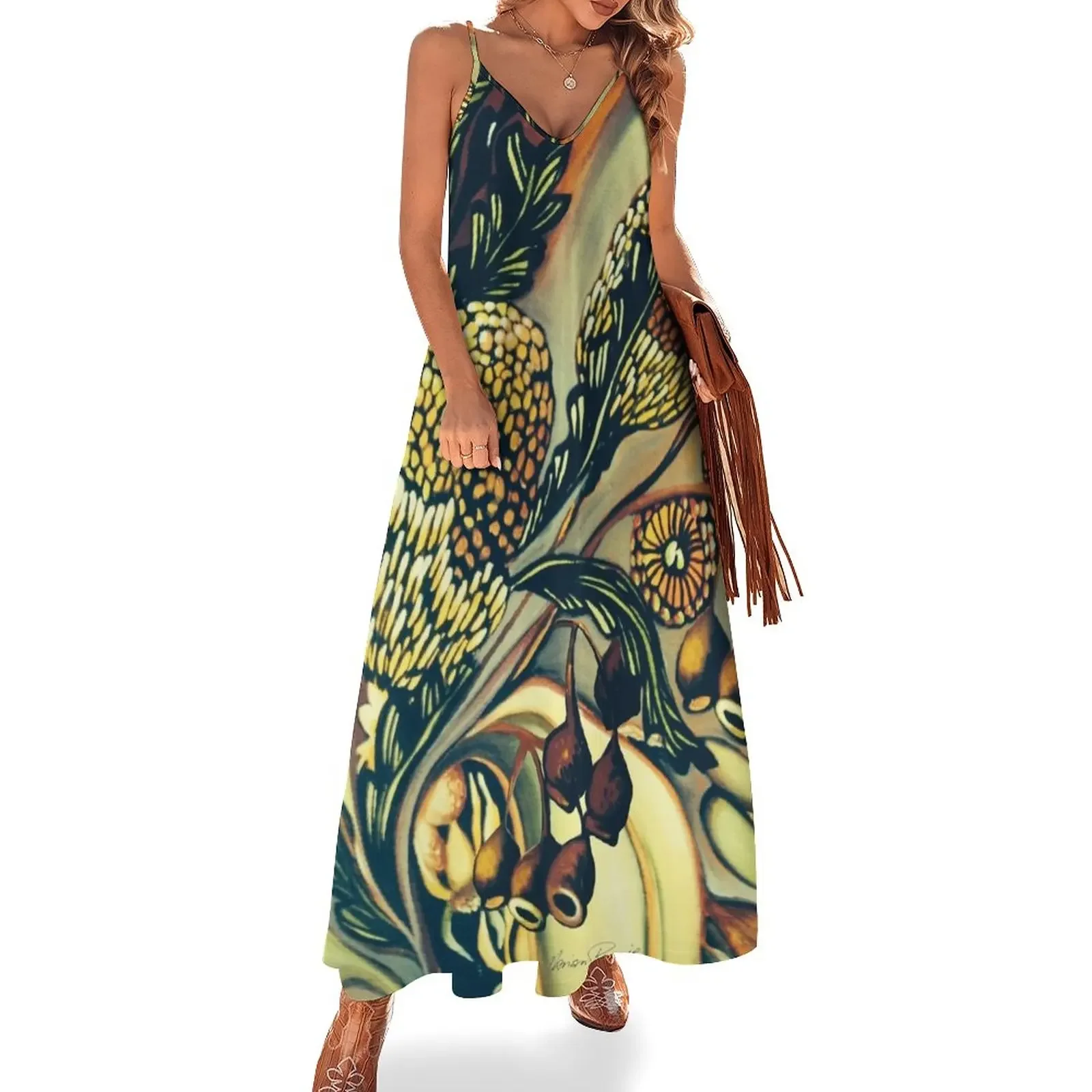 

The Colours of Australia Sleeveless Dress Woman fashion elegant chic wedding evening dresses beach dresses Dress