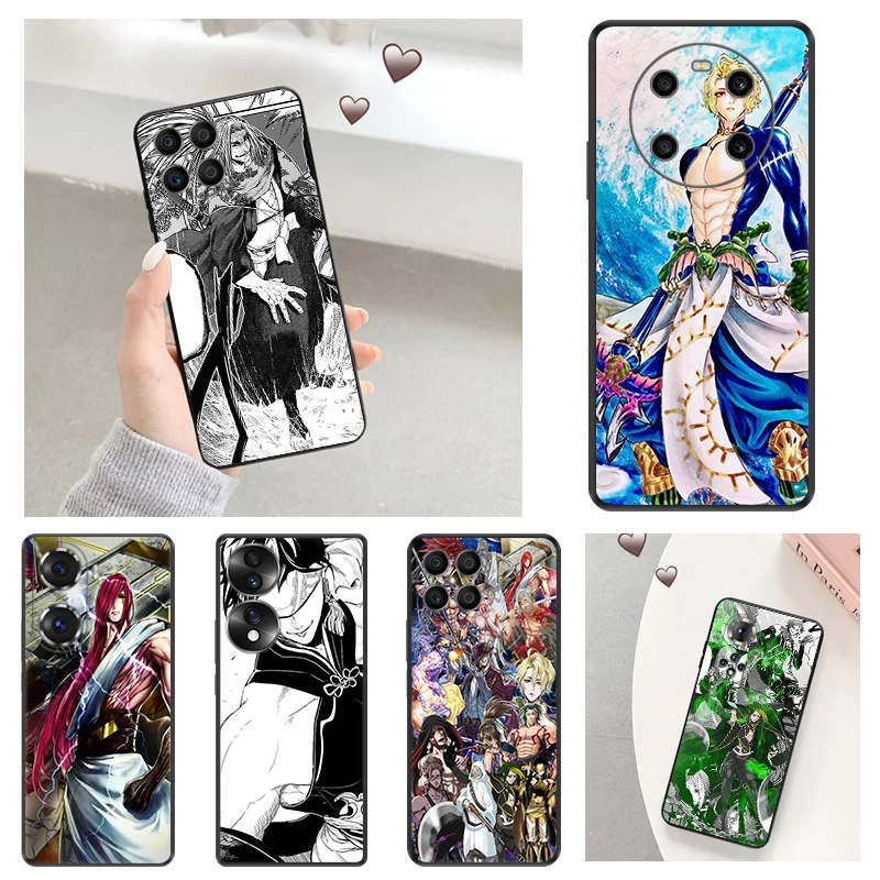 Soft Anti-Drop Phone Case For Honor X7b X6 70 90 X8 b X9A X9B Magic5 Pro Record of Ragnarok Anime Pixel 8A 7A 6A 6 7 8 Cover