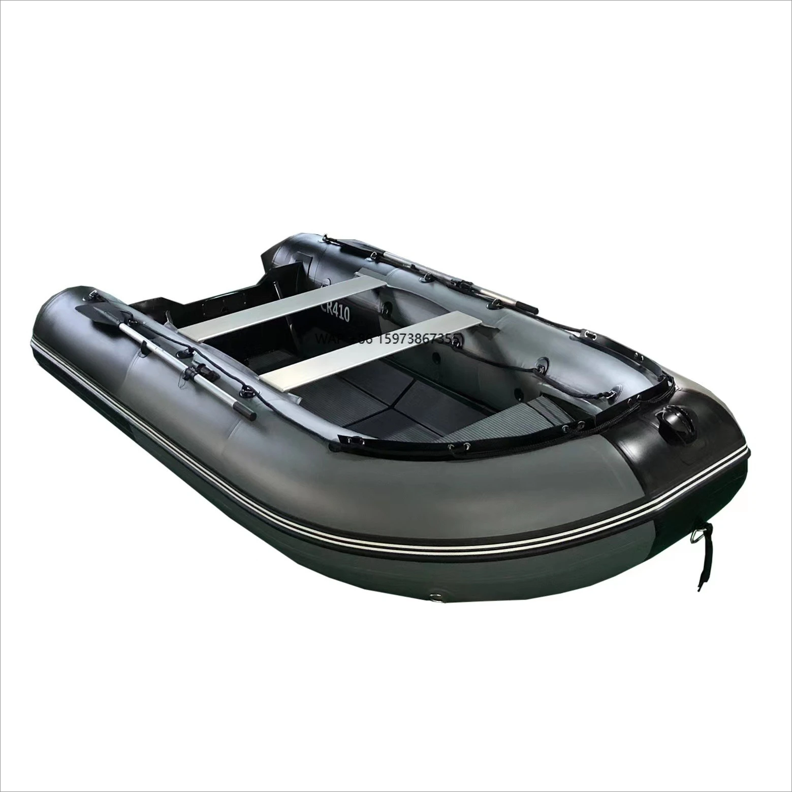 قارب قابل للنفخ من الألومنيوم RIB 420 سريع السرعة للبيع