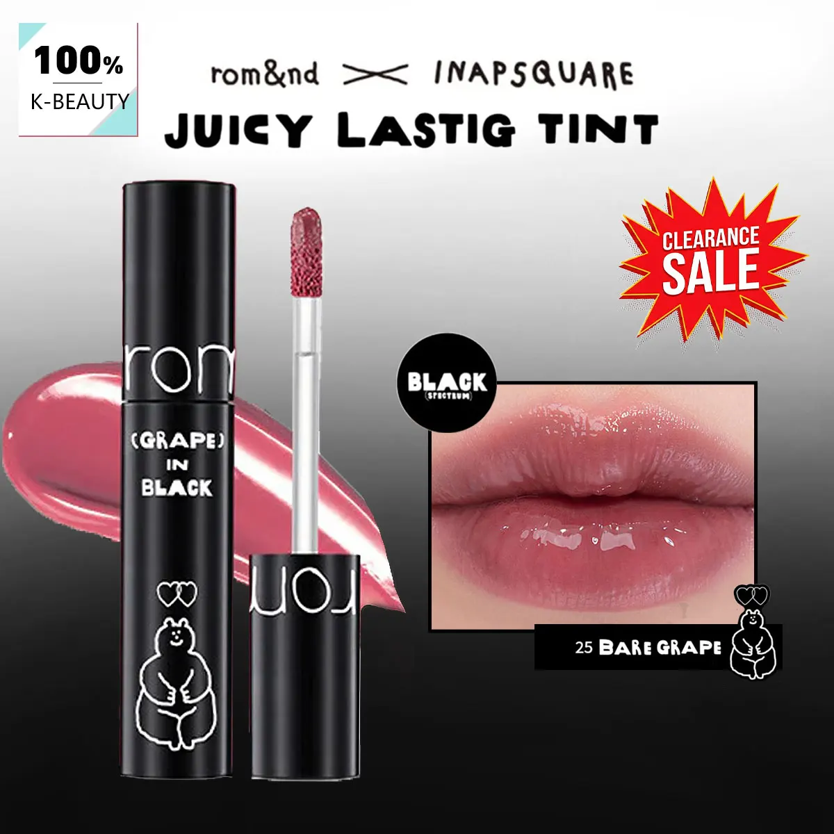 [liquidacao]-rom-nd-x-inapsquare-juicy-lasting-tint-25-bare-grape-tint-de-longa-duracao-labios-brilhantes-cosmetico-coreano-maquiagem-coreana