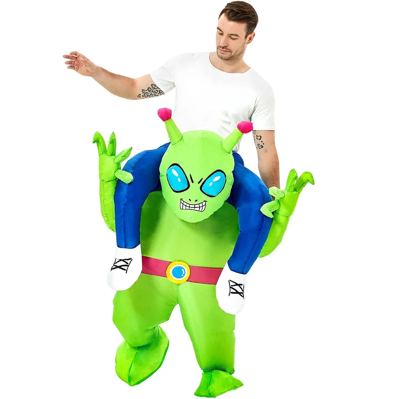 

❤2026★ Adult Kids Astronaut ET Alien Inflatable Costumes Anime Scary Mascot Purim Halloween Party Cosplay Costume Funny Suits D❤