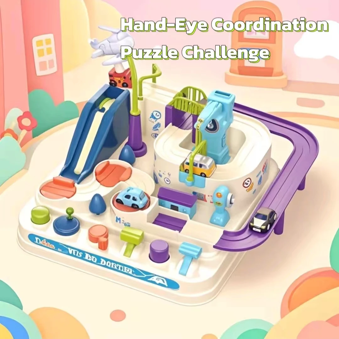 Coche de aventura Conducir inercia Educación temprana y coordinación mano-ojo Interacción entre padres e hijos Pista Estacionamiento Regalos para niños mayores de 3