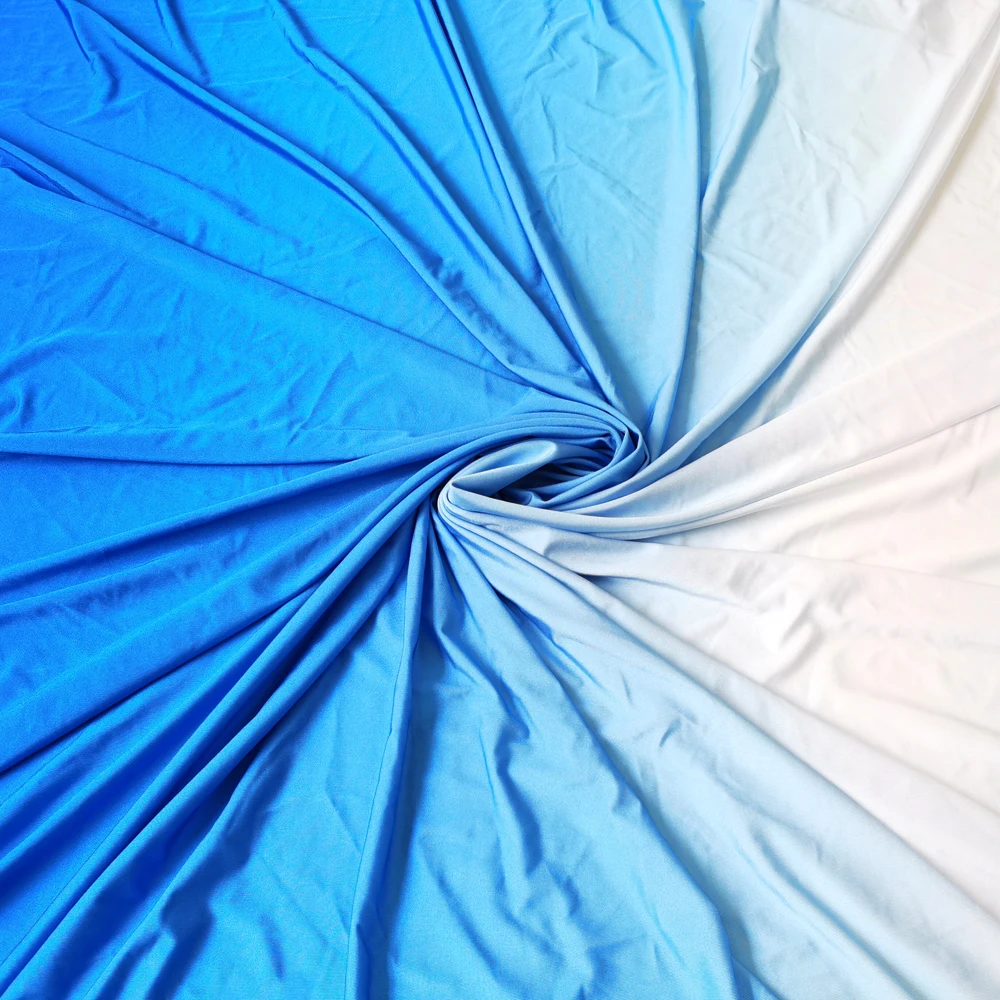 1 Meter x 1,5 Meter Graduell verlaufender Ombre-Strickstoff aus Spandex für Trainingskleidung und lateinamerikanische Tanzbekleidung – Detail 17