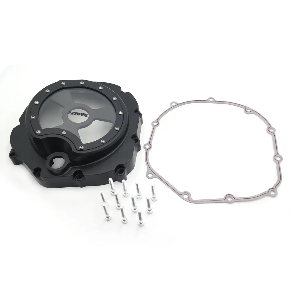 Aftermarket Motorcycle Parts for Kawasaki ZX14R ZZR1400 2006-2022 BLACK Right Engine Clutch Cover See Through