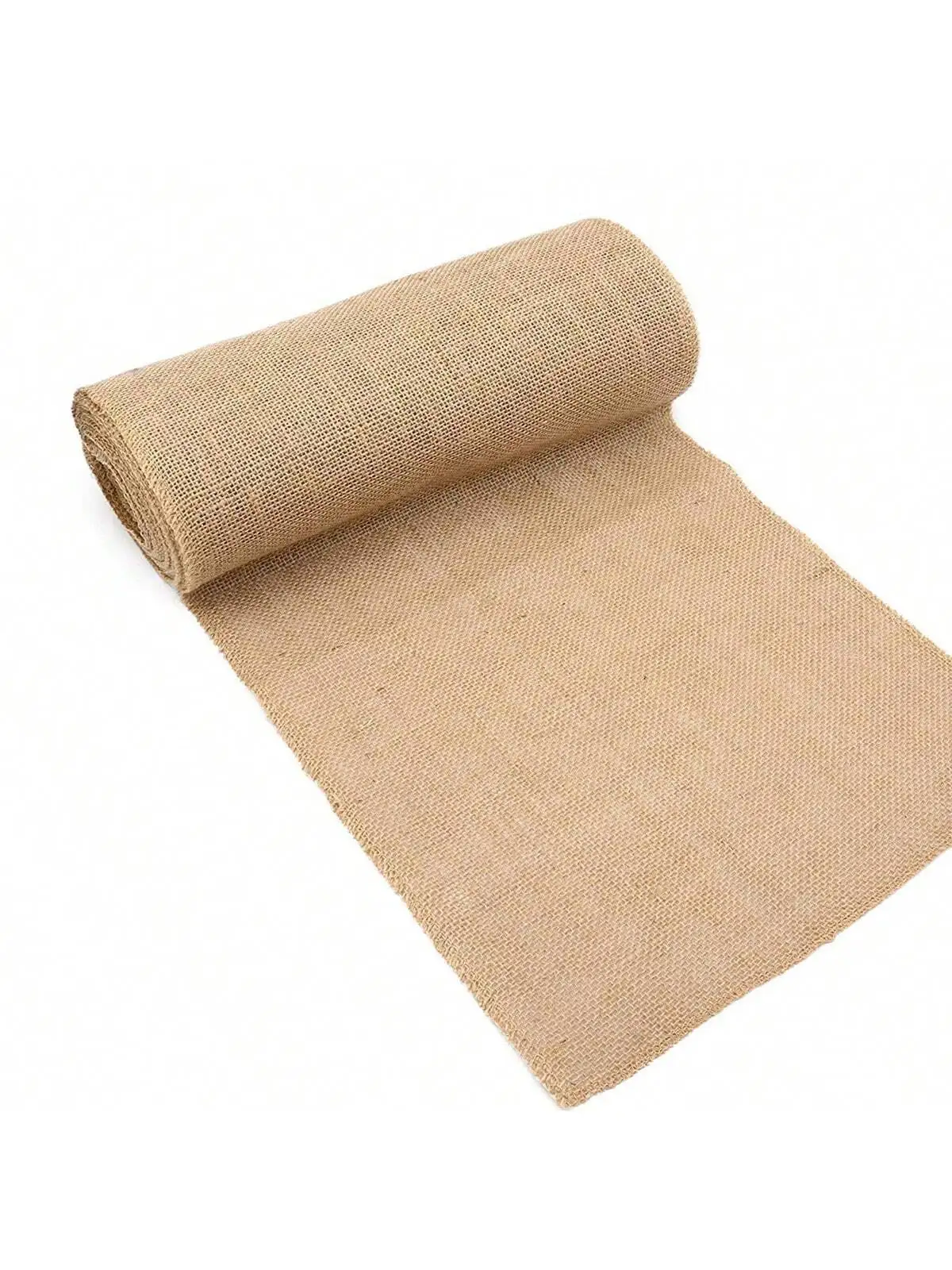 1Pcs Width 30CM Hessian Burlap Ribbon Roll Rustic Natural Wedding Festival Event Occasion Table Runner Chair Decor Vin