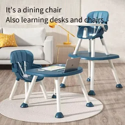 Infant Dining Chair Home Removable Children's Learning Growth Eating Dining Chair Multifunctional Dining Table and Chairs