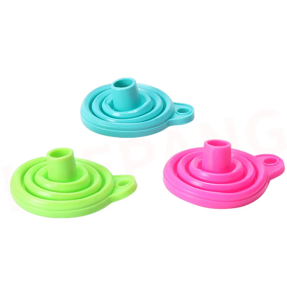 

2 in 1 Resin Transferring Funnel Set Silicone Foldable Funnel Metal Funnel for DLP SLA UV Photocuring 3D Printer Part (Random Co